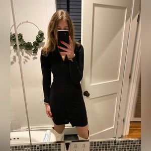 XXS GAP Ribbed Body Con Shirt Dress